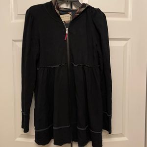 Evy’s tree black hoodie with elbow patches